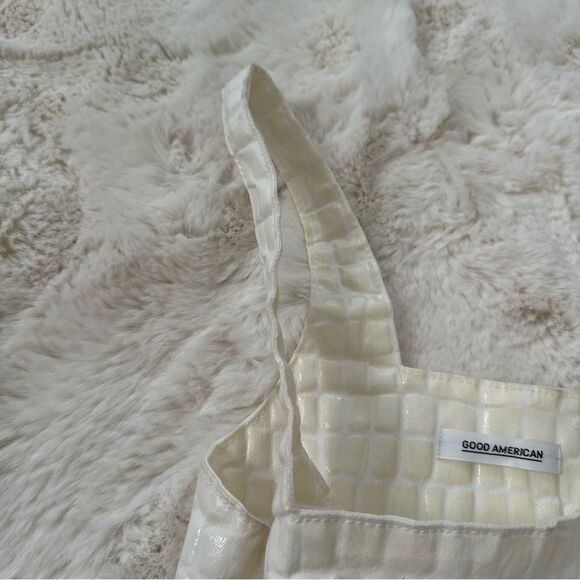 good american white textured puff pattern corset tank top - Picture 9 of 15